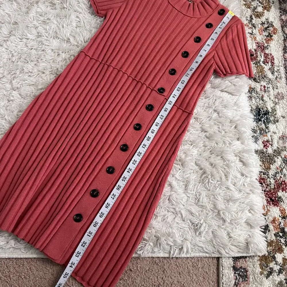 Free People Coral Lottie Rib Dress Size M